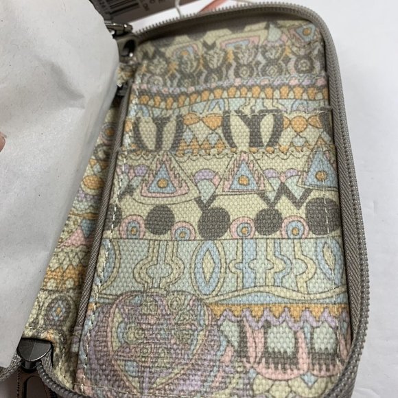 Sakroots Smartphone Wristlet Wallet Crossbody Artist Multicolor Pocket 6155 - Picture 5 of 9